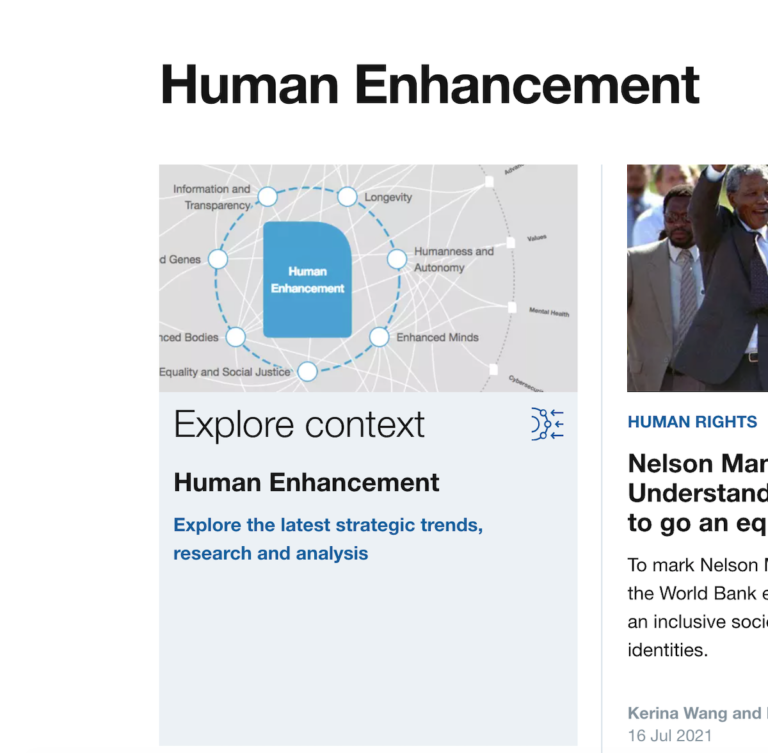 skjermbilde av human enhancement world economic forum